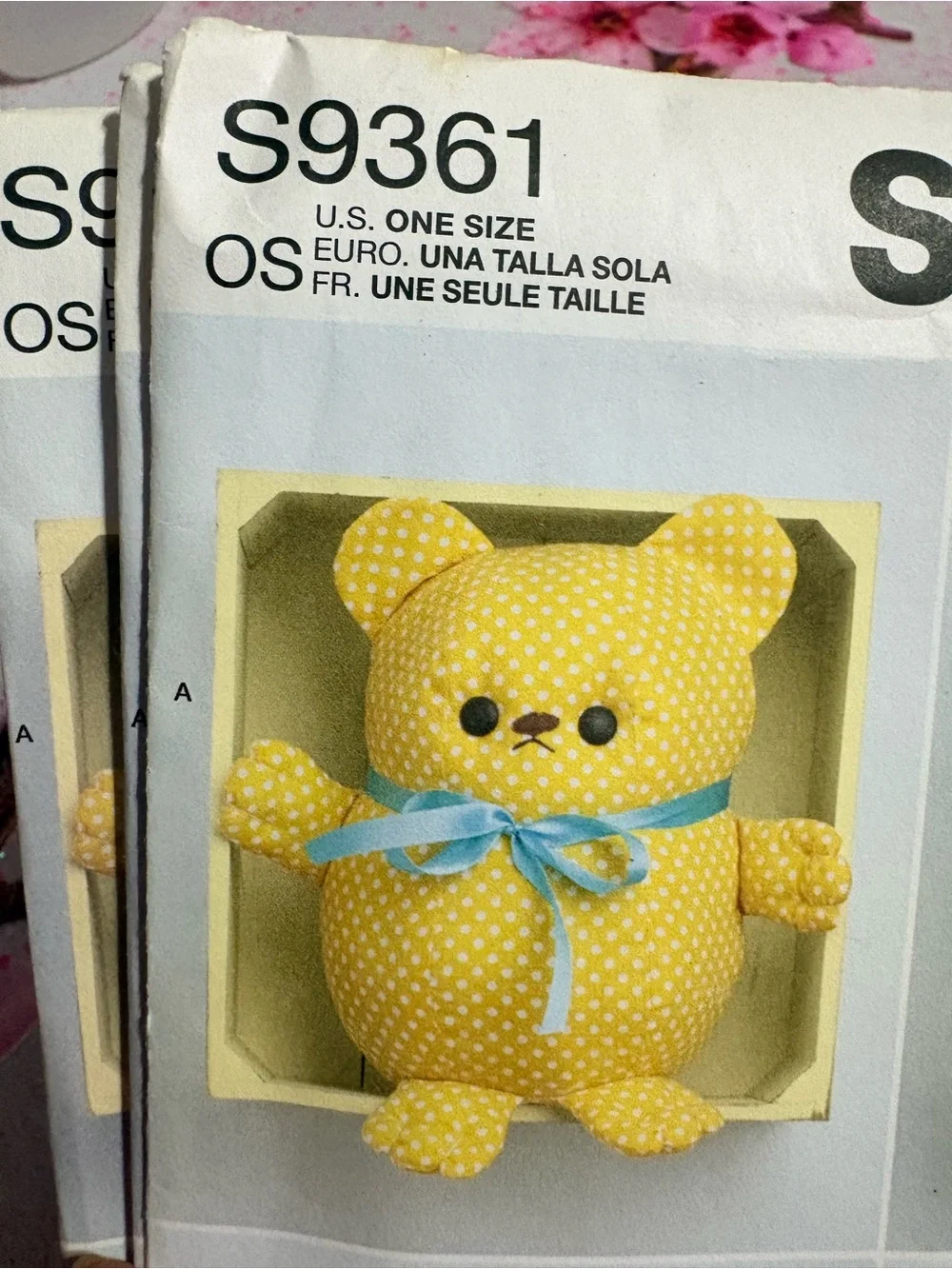 BN UNCUT SIMPLICITY 9361 OS SEWING PATTERNS PLUSHIES